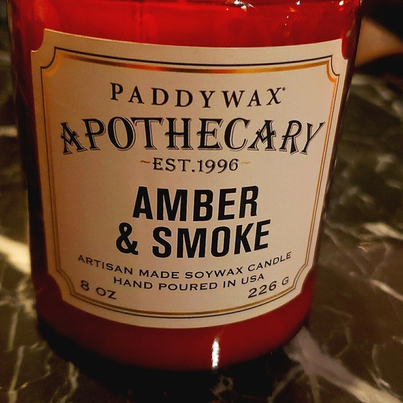 ❤️BUY 2 GET 1 FREE AMBER & SMOKE 8 oz Artisan Made Soy Wax Candle By Apo - Picture 3 of 3